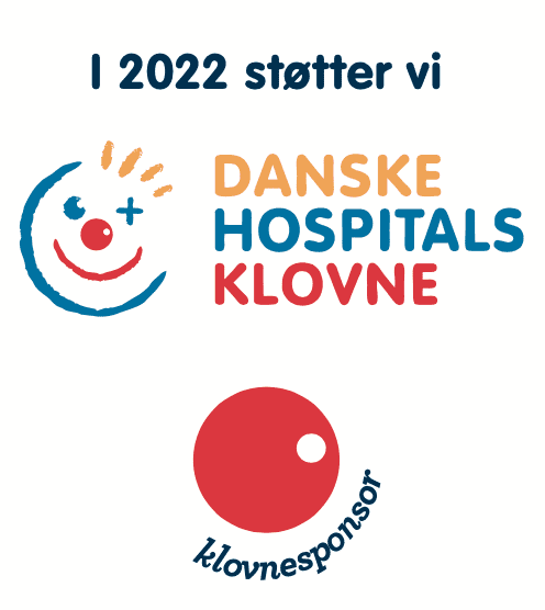 I 2022 støtter vi Danske Hospitalsklovne – klovnesponsor
